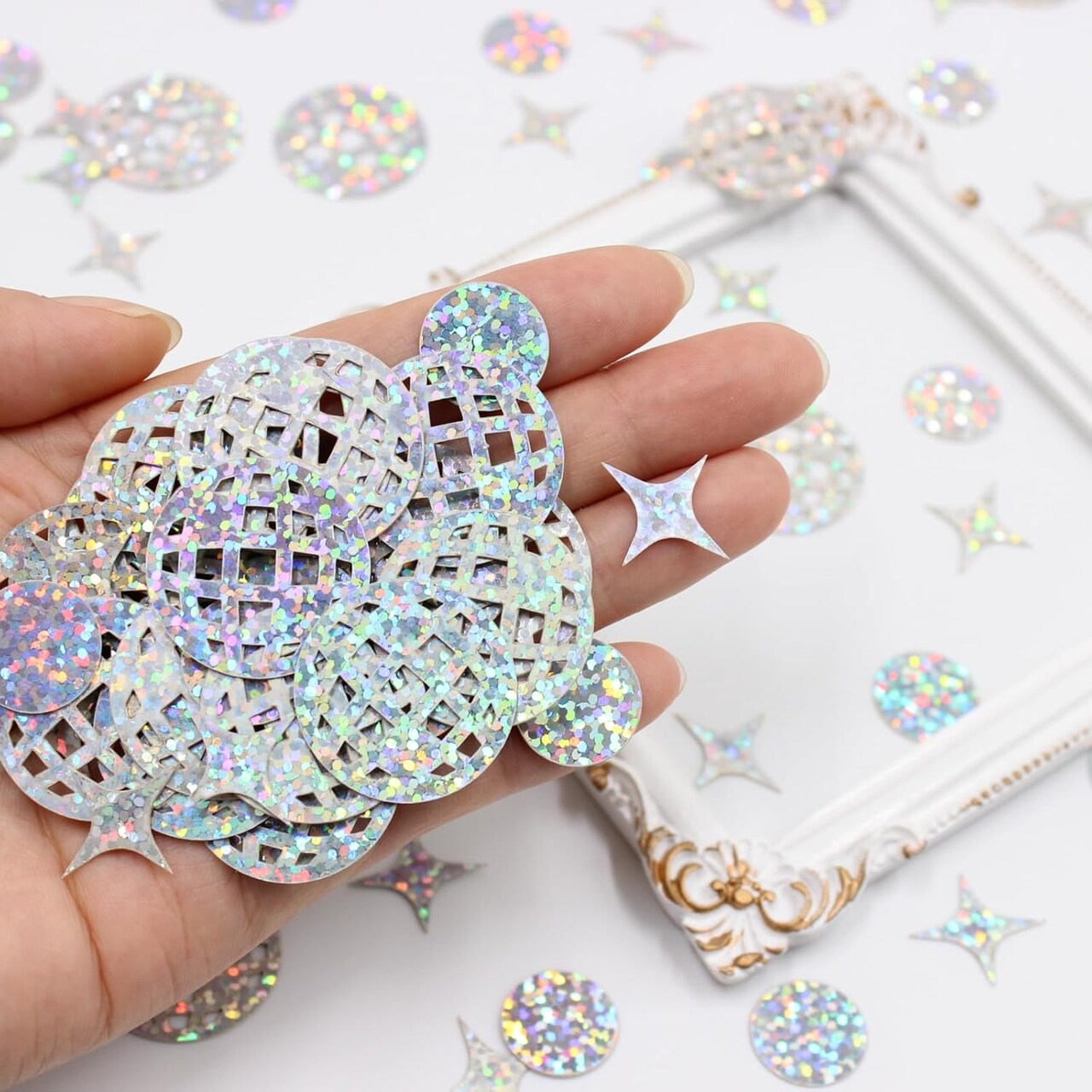 230PCS Disco Ball Confetti – Glitter Table Scatter for Disco Party Decor